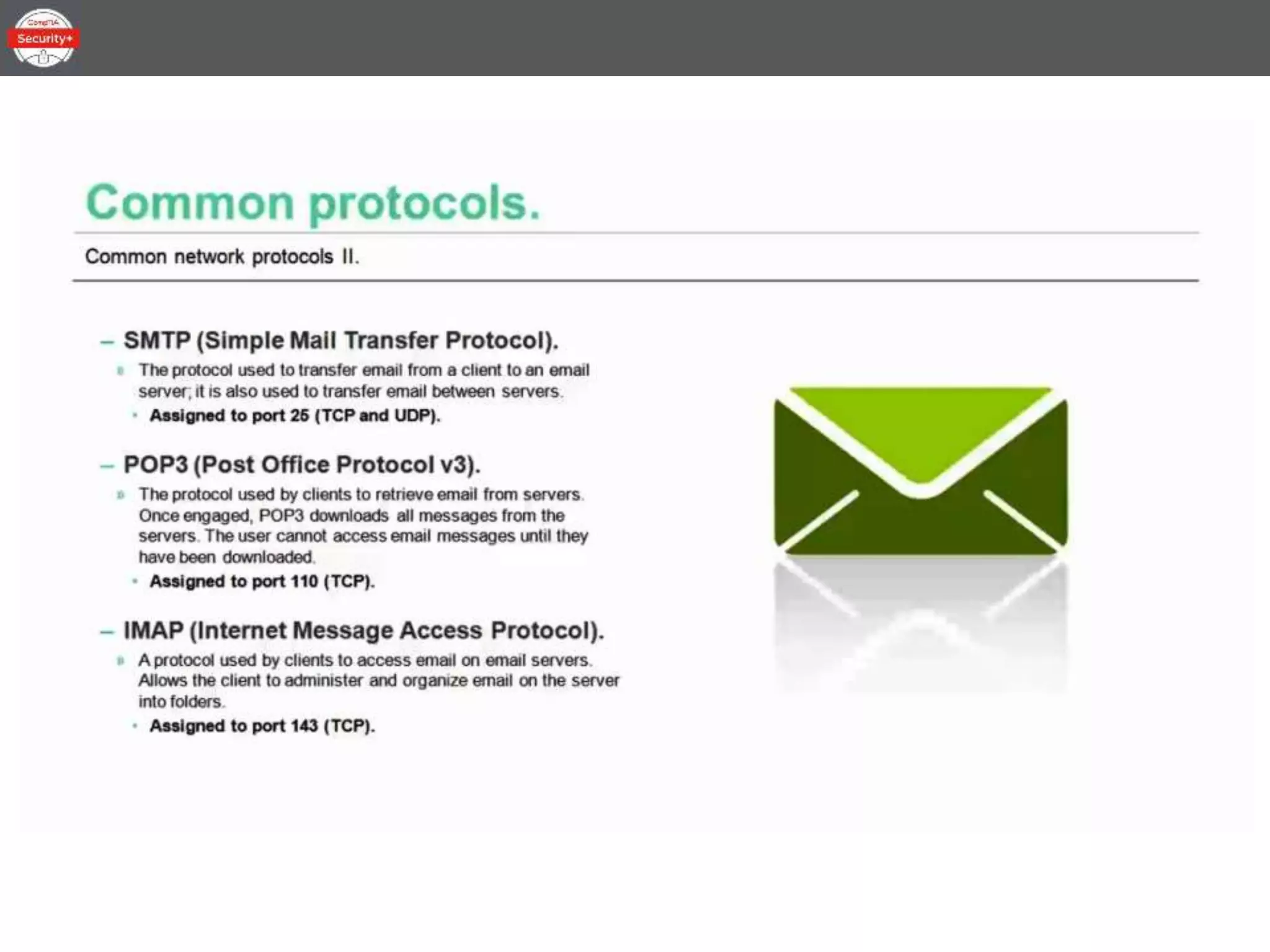 Security+ Lesson 01 Topic 05 - Common Network Protocols.pptx