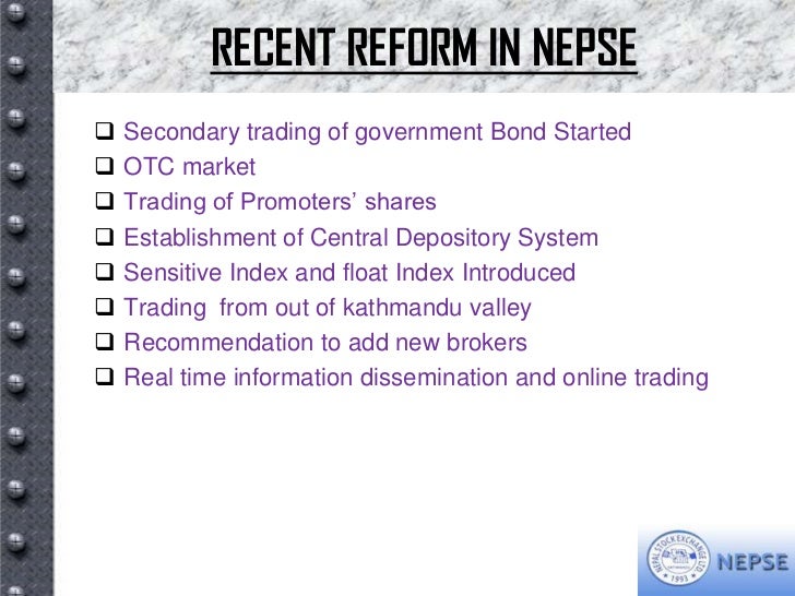 Trading system of nepse