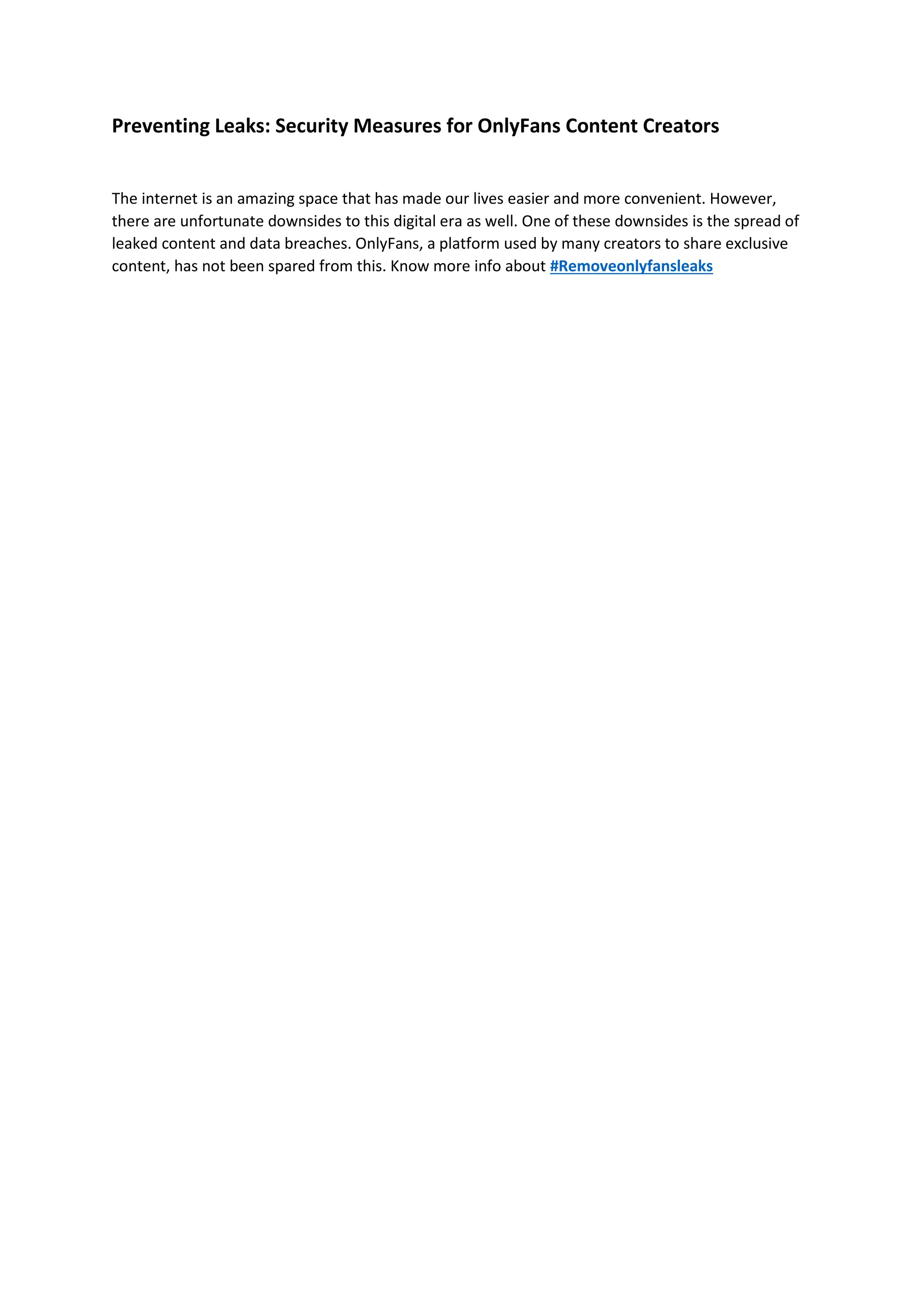 Onlyfans Content Security: A Comprehensive Guide - 06w4ud1