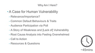 Lessons on Human Vulnerability within InfoSec/Cyber Slide 3
