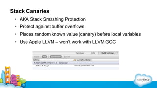 Stack Canary Value Security Best Practices for Mobile Development | PDF
