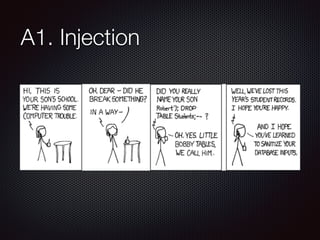A1. Injection
 