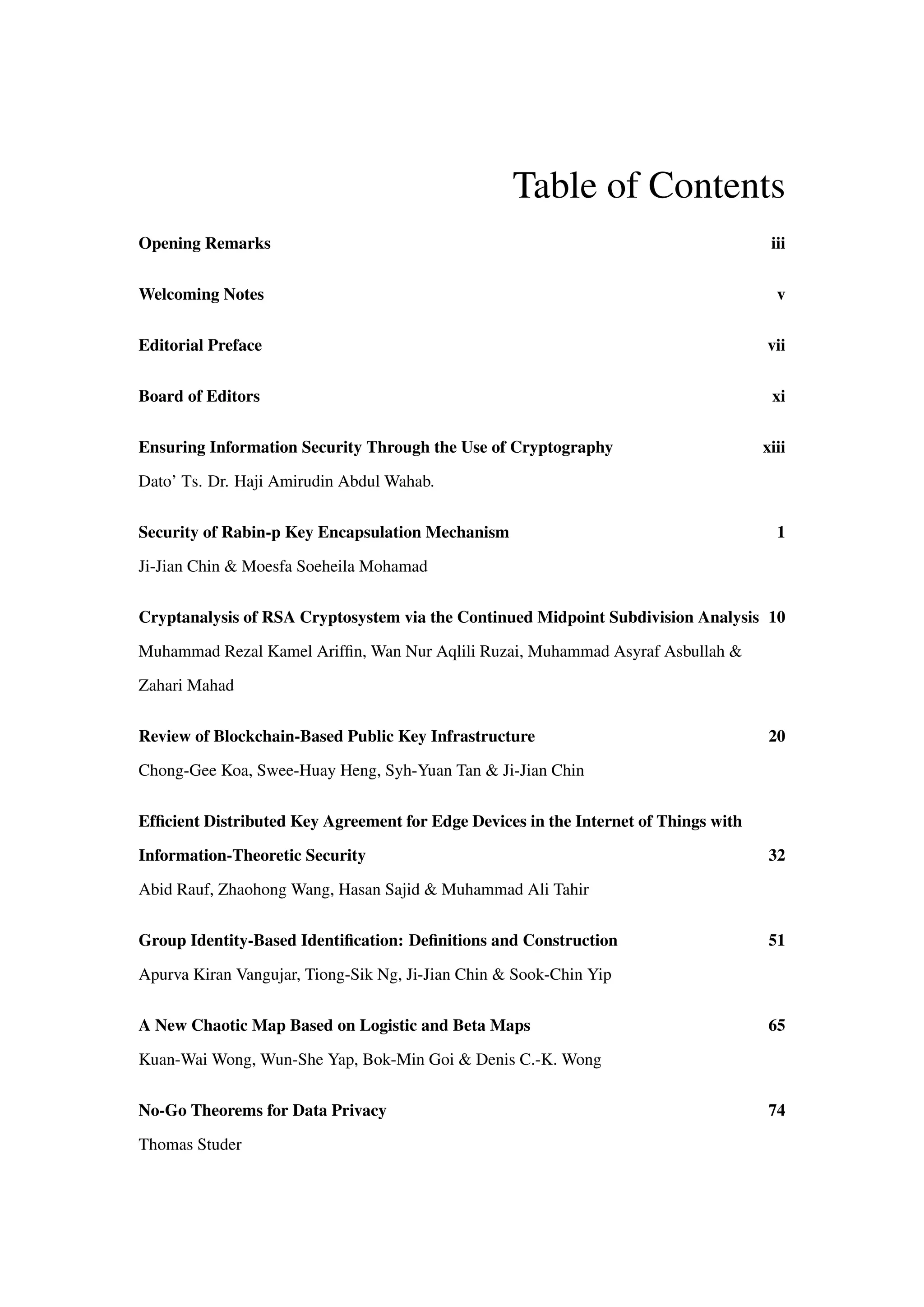 Security of rabin p key encapsulation mechanism | PDF