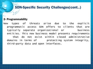 Security of software defined networking (sdn) and cognitive radio ...