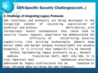 Security of software defined networking (sdn) and cognitive radio ...