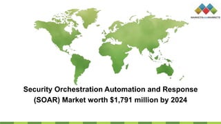 Security Orchestration Automation and Response
(SOAR) Market worth $1,791 million by 2024
 