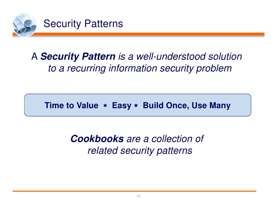 Security Patterns How To Make Security Arch Easy To Consume