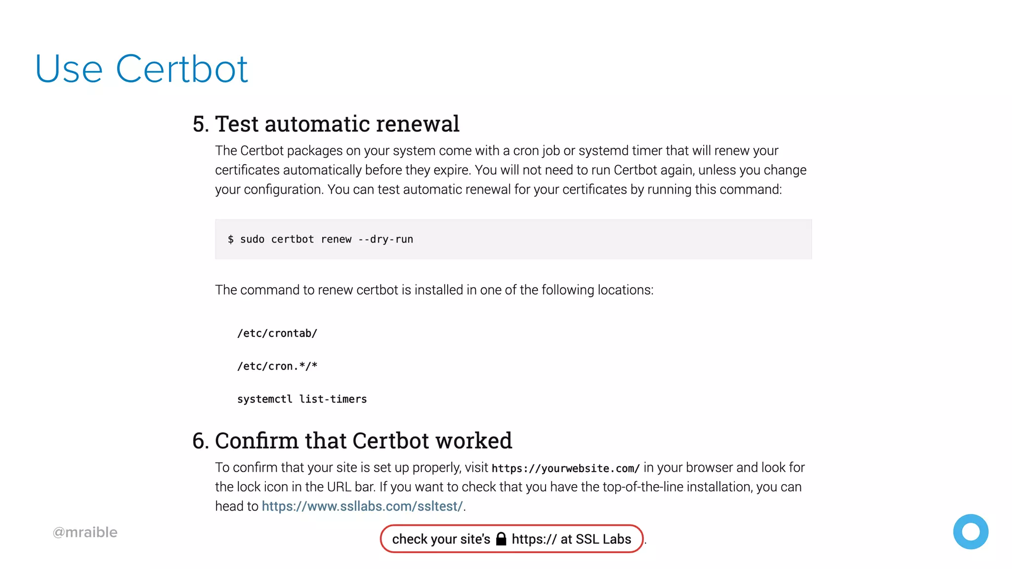 @mraible Use Certbot 