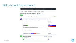 @mraible
GitHub and Dependabot
 