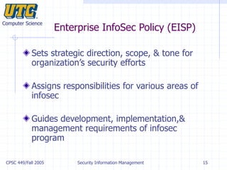 Security policy and standards | PPT
