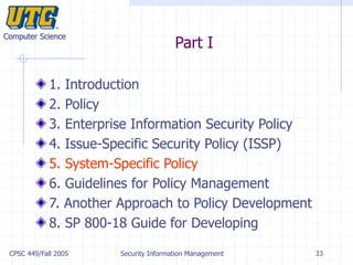 Security policy and standards | PPT