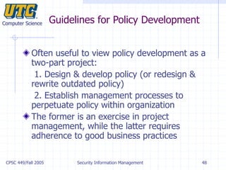 Security policy and standards | PPT