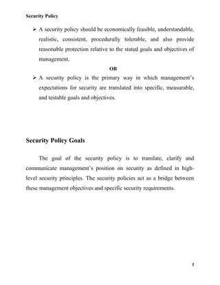 Security policy case study | DOCX