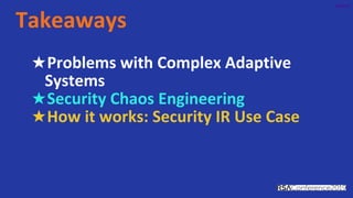 Security precognition chaos engineering in incident response | PDF