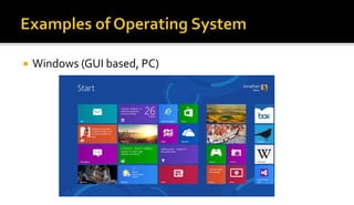  Windows (GUI based, PC)
 