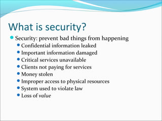 Security Properties | PPT