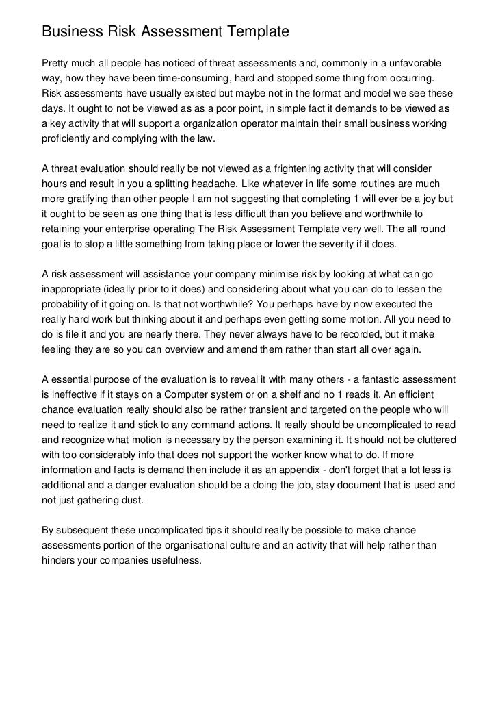 threat assessment template business risk assessment template threat assessment template business risk assessment template