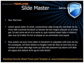 Download Security Shield Powerpoint Template | PPT
