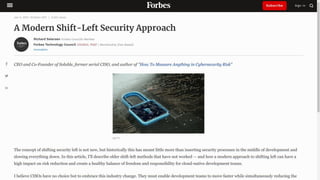 Shift Left Security.pdf Security Shift Leftmost - Secure Architecture.pdf