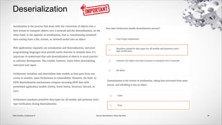 Deserialization
59
Security Specialization | Study Help Deck
Fábio Godinho | OutSystems ©
 