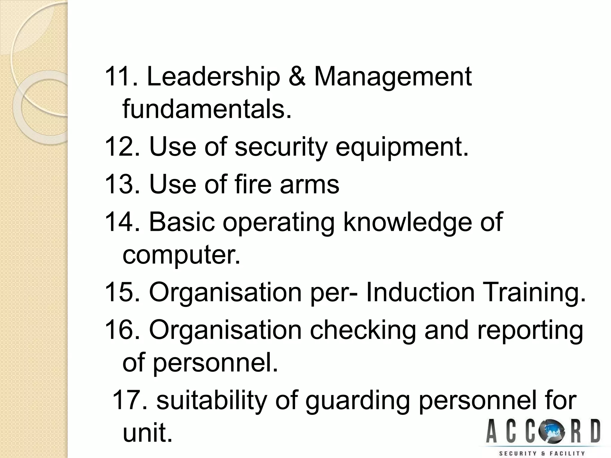 Security supervisor ppt | PPTX