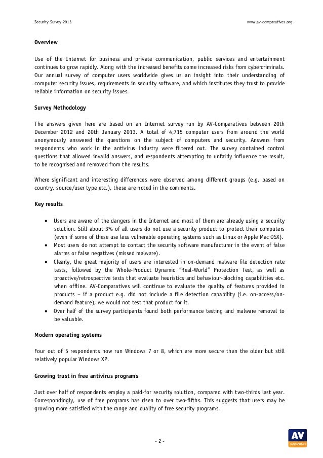 Security Survey 2013 UK