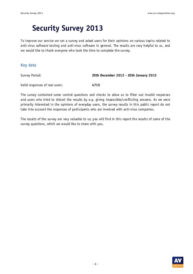 Security Survey 2013 UK