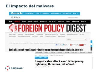El impacto del malware
 