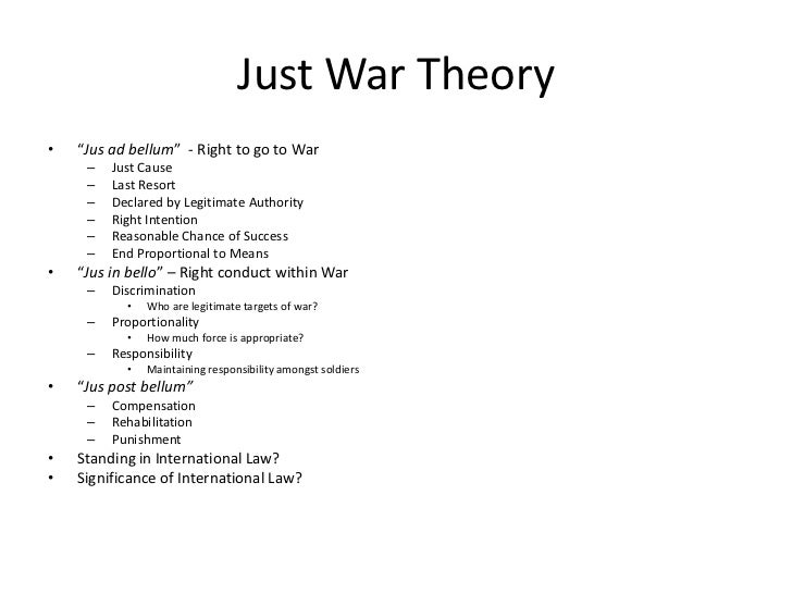 just war essay