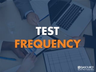 TEST
FREQUENCY
 