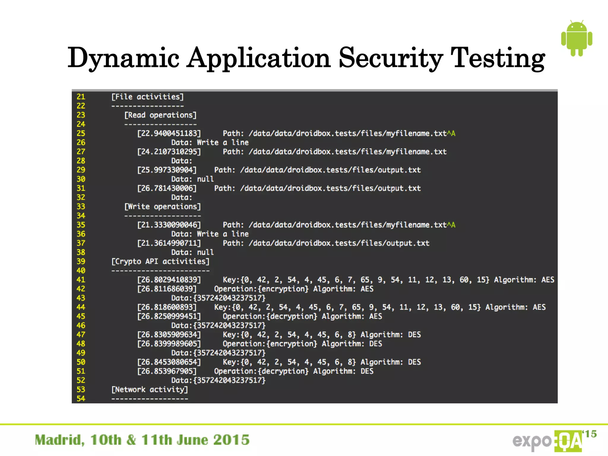 Dynamic Application Security Testing
 