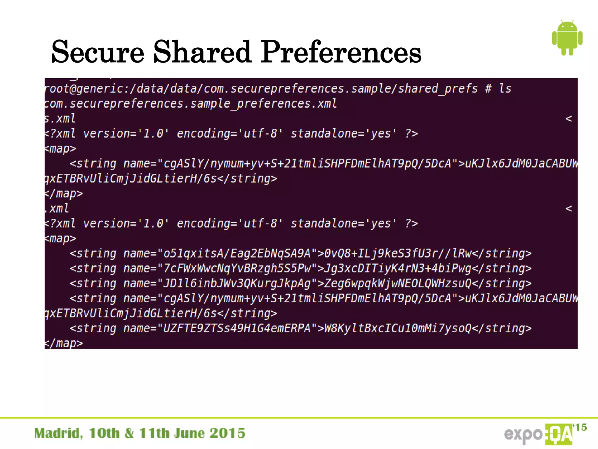 Secure Shared Preferences
 