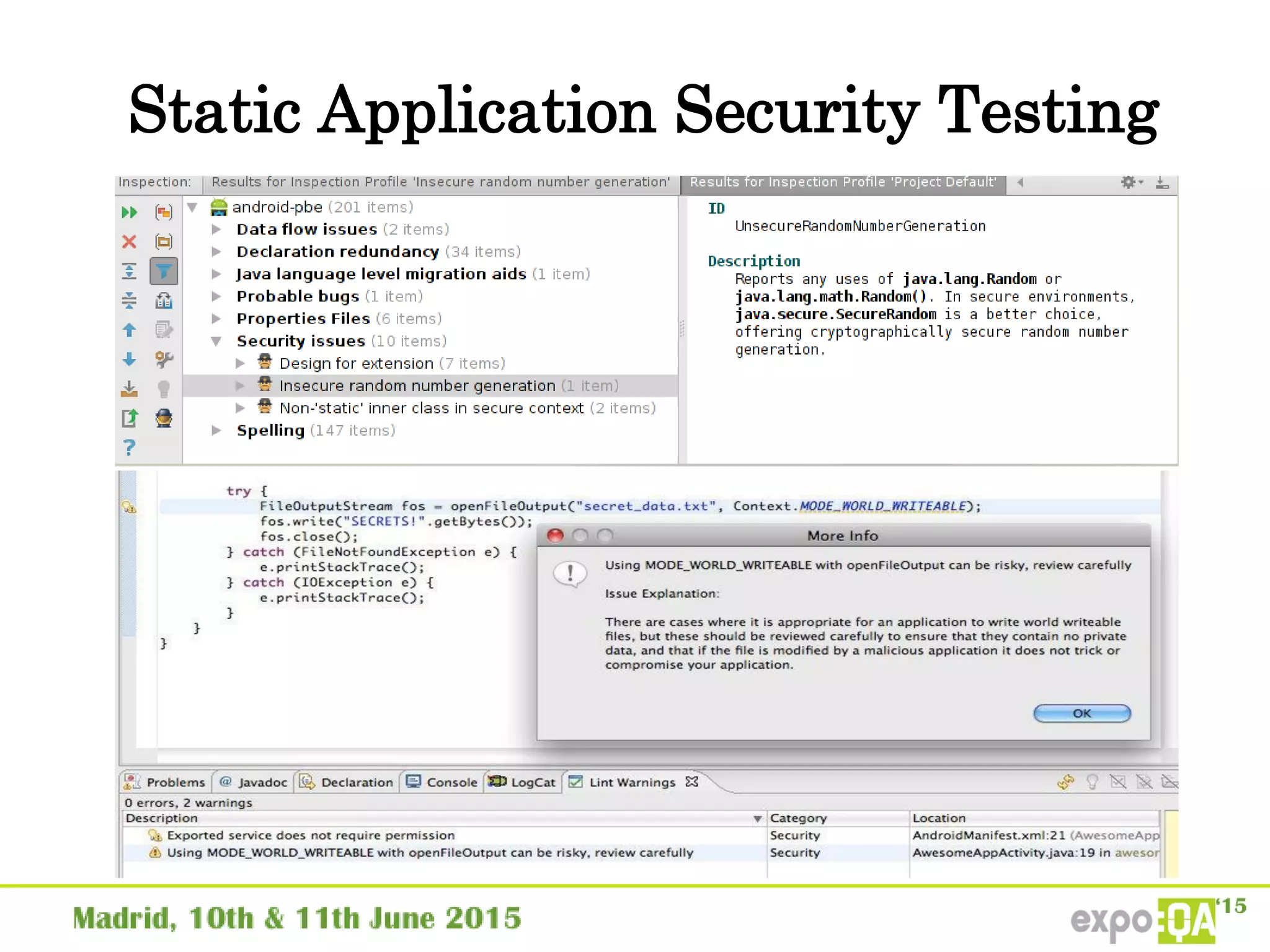 Static Application Security Testing
 