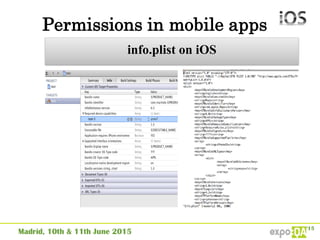 Permissions in mobile apps
info.plist on iOS
 