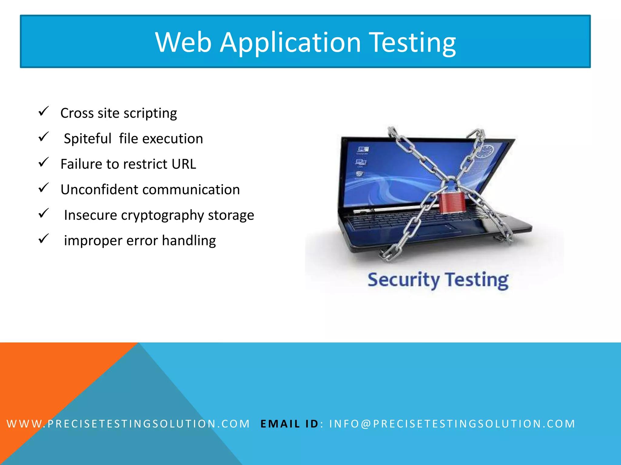 Security Testing for Web Application | PPTX | Computer Software and ...