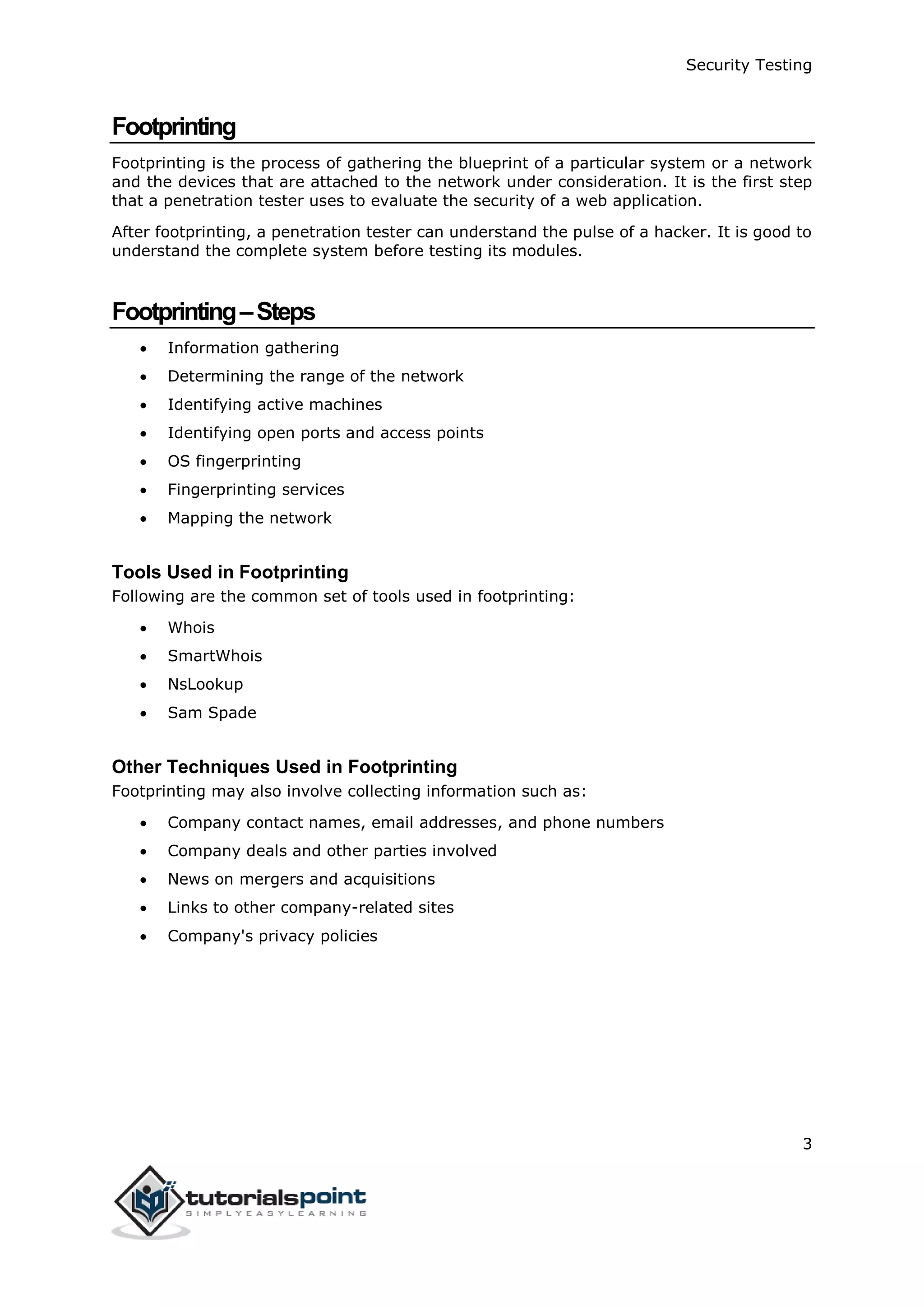Security testing tutorial | PDF
