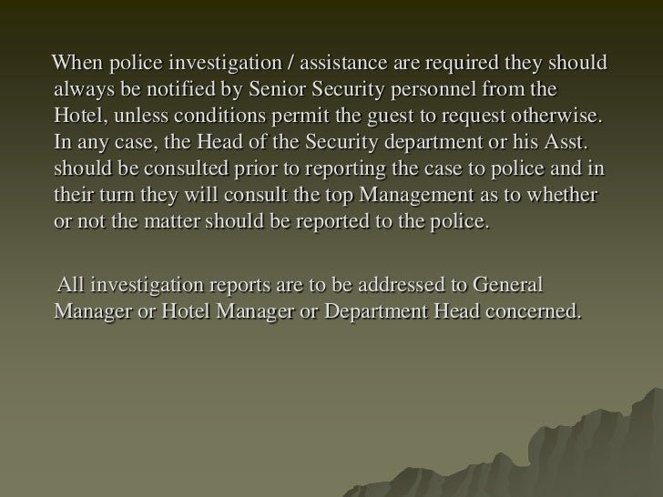 security training incident investigation and report writing ppt an incident report should be completed when a guest