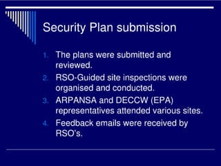 Security upgrade prioritisation wilson