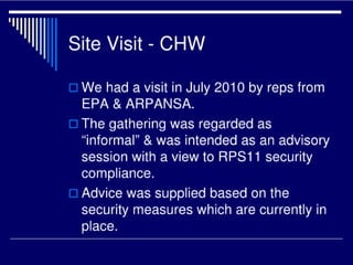 Security upgrade prioritisation wilson