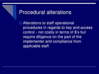 Security upgrade prioritisation wilson