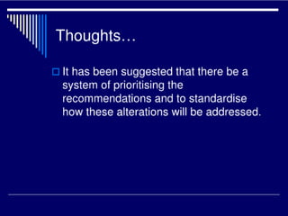 Security upgrade prioritisation wilson