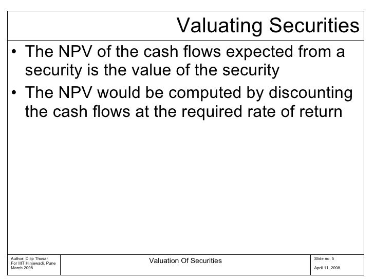 Security Valuation 02