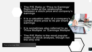 21
Price to Earnings Ratio
 