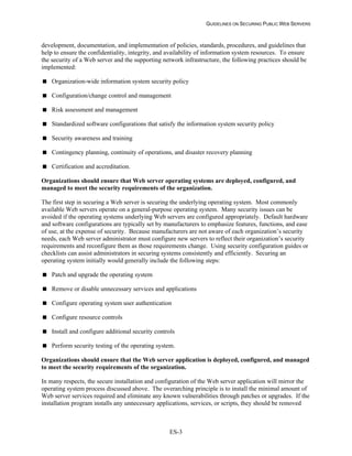 Security Web Servers