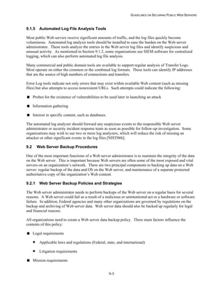 Security Web Servers