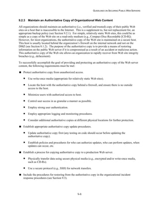 Security Web Servers