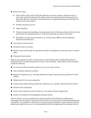 Security Web Servers