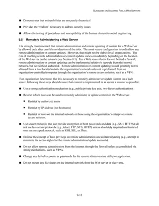 Security Web Servers