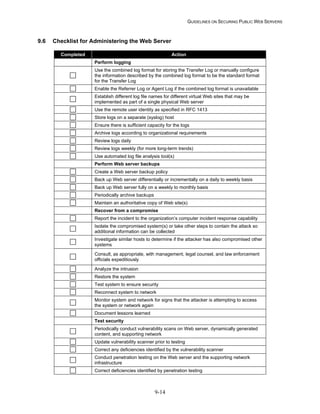 Security Web Servers