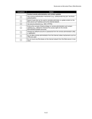 Security Web Servers